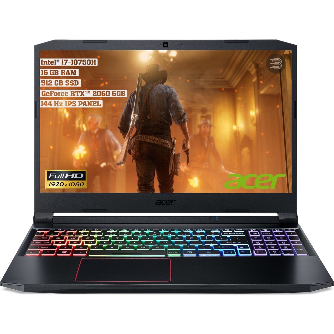 Acer Nitro 5 Intel Core i7 10750H 16GB 512 GB SSD RTX 2060 Freedos 15.6'' FHD NH.Q7QEY.002