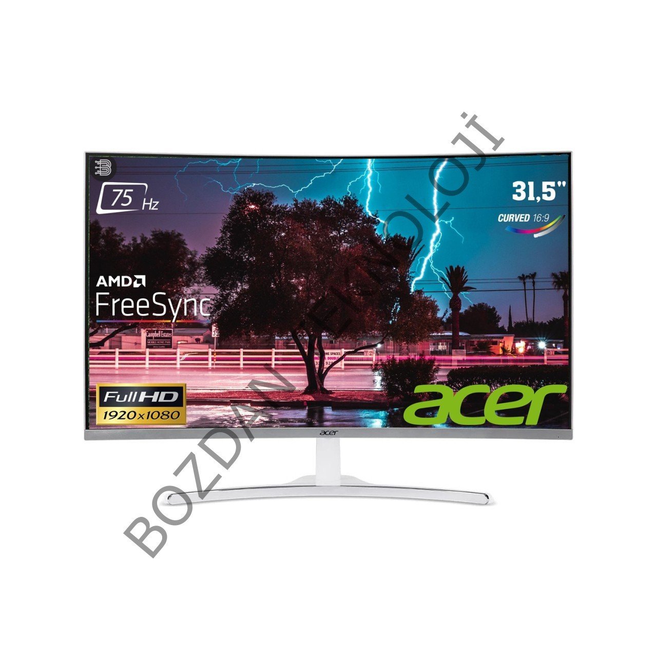 Acer ED322QAWMidx 31.5'' 75Hz 4ms (HDMI+DVI) FreeSync Full HD Curved Monitör UM.JE2EE.A01