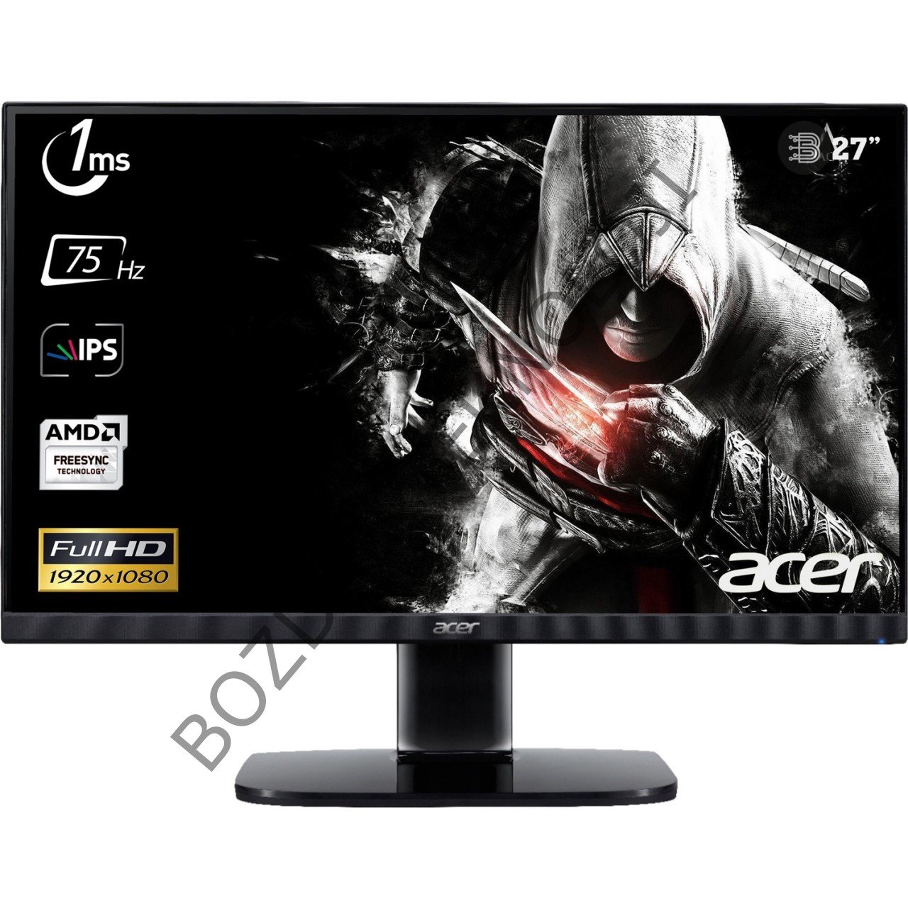 Acer KA272bi ZeroFrame 27'' 75Hz 1ms (HDMI+VGA) 1920x1080 FreeSync Full HD Monitör UM.HX2EE.009