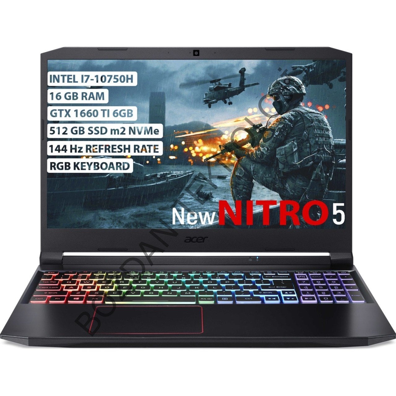 Acer Nitro 5 Intel Core i7 10750H 16GB 512GB SSD GTX1660Ti Acer Nitro 5 Intel Core i7 10750H 16GB 512GB SSD GTX1660Ti