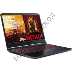 Acer Nitro 5 Intel Core i5 10300H 16GB 512GB SSD GTX1660Ti Freedos 15.6'' FHD Taşınabilir Bilgisayar NH.Q7PEY.001