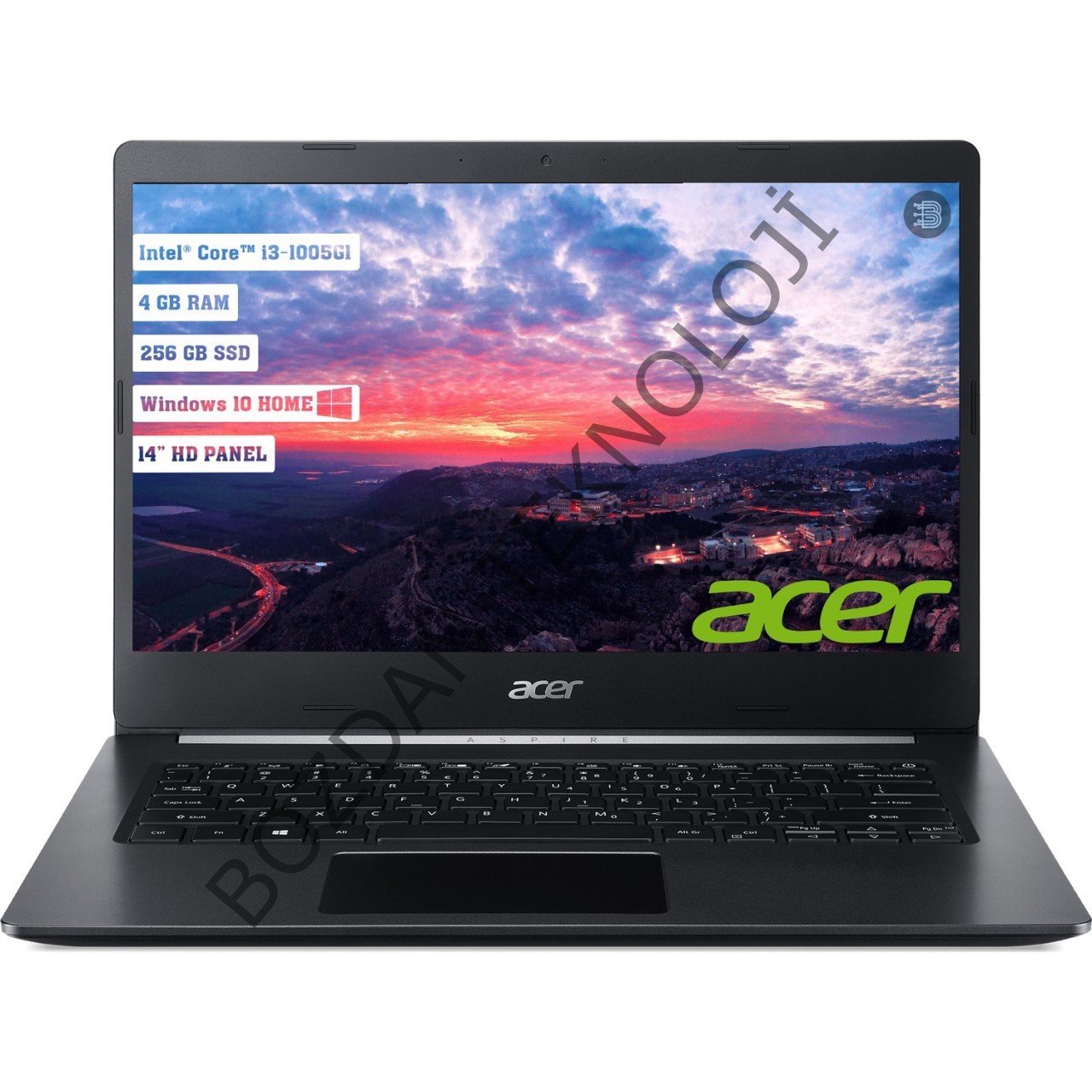 Acer A514-53 Intel Core i3 1005G1 4GB 256GB SSD Windows 10 Home 14'' Taşınabilir Bilgisayar NX.HUNEY.001