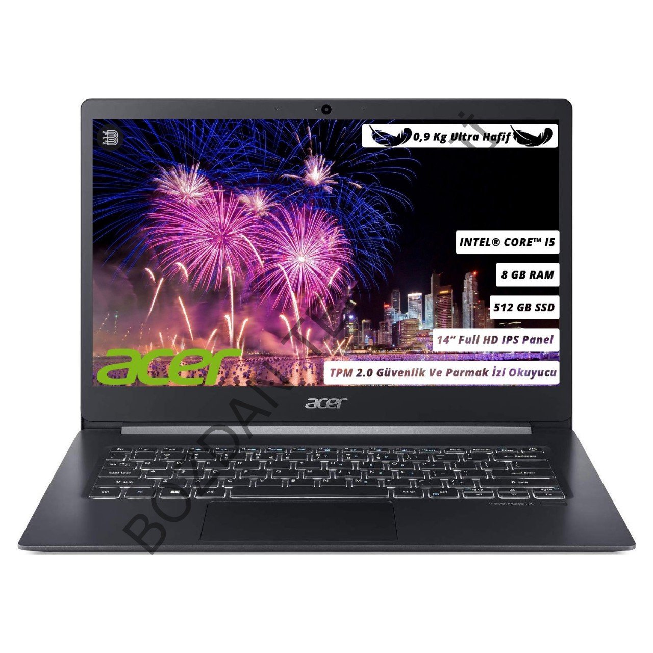 Acer TMX514 Intel Core i5 8265U 8GB 512GB SSD Freedos 14'' FHD Taşınabilir Bilgisayar NX.VJ7EY.007
