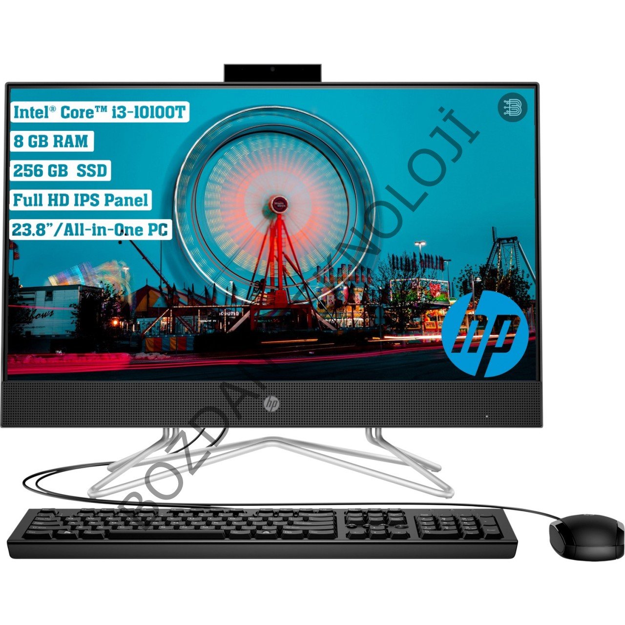 Hp 24-DF0054NT Intel Core I3 10100T 8gb 256GB SSD Freedos 23.8'' Fhd All In One Bilgisayar 30J92EA