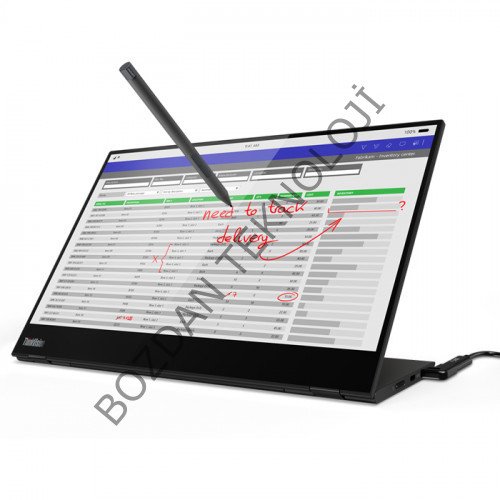 Lenovo Thinkvision M14T 6ms (Type-C) 14'' Full Hd IPS LED Monitör 62A3UAT1WL
