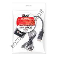 Club 3D Çoklu Taşıma Hub DiP Port 1.2 Çift HDMI CSV-6200H
