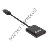 Club 3D Çoklu Taşıma Hub DiP Port 1.2 Çift HDMI CSV-6200H