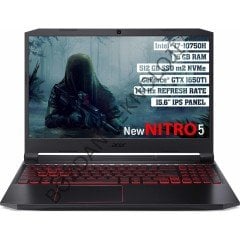 Acer Nitro 5 Intel Core i7 10750H 16GB 512GB SSD GTX1650Ti Freedos 15.6'' FHD 144Hz Taşınabilir Bilgisayar NH.Q7JEY.002