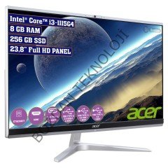 Acer Aspire C24-1650 Intel Core I3 1115G4 8gb 256GB SSD Freedos 23.8'' Fhd All In One Bilgisayar DQ.BFTEM.001