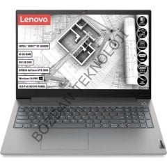 Lenovo Thinkbook 15P IMH Intel Core I5 10300H 16GB 512GB SSD GTX 1650 Windows 10 Pro 15.6'' FHD Taşınabilir Bilgisayar 20V30007TX
