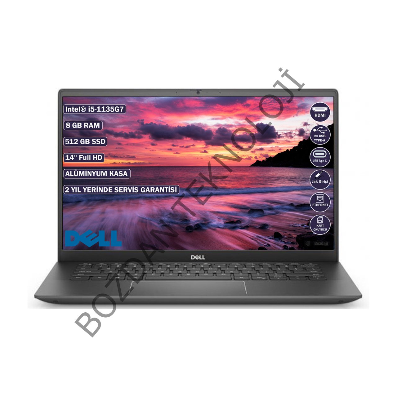 Dell Vostro 14 5402 Intel Core I5 1135G7 8GB 512GB SSD UBUNTU 14'' FHD Taşınabilir Bilgisayar N5111VN5402EMEA01_2005_U