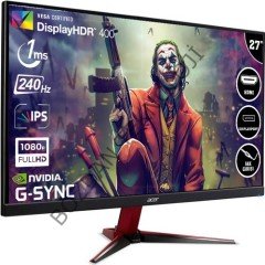 Acer VG272X 27'' 240Hz 1ms (HDMI+Display) G-Sync Full HD IPS LED Monitör UM.HV2EE.X01