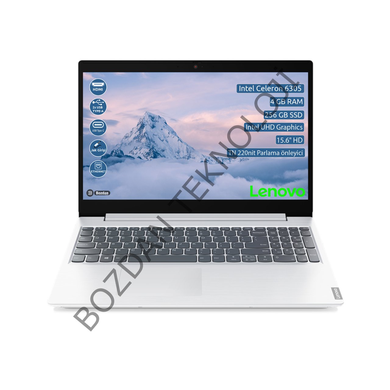 Lenovo Ideapad L3 15ITL6 Intel Celeron 6305 4 GB 256 GB SSD 15,6'' Hd Freedos Taşınabilir Bilgisayar 82HL001XTX