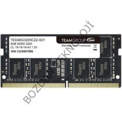 Team Elite 8 GB 3200MHZ Ddr4 Notebook Ram TED48G3200C22-S01