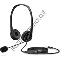 Hp Kablolu Stereo Mikrofonlu 3.5mm Aux Kulaklık Siyah 428H6AA
