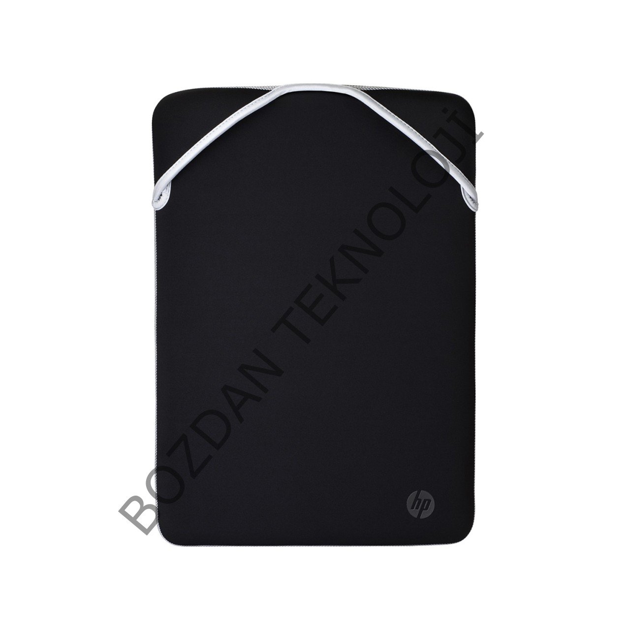 Hp 15.6'' Neopren Çift Taraflı Dizüstü Bilgisayar ve Notebook Kılıfı Gümüş Siyah 2F2K5AA