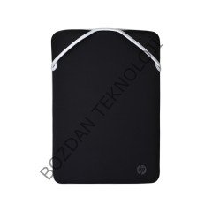 Hp 15.6'' Neopren Çift Taraflı Dizüstü Bilgisayar ve Notebook Kılıfı Gümüş Siyah 2F2K5AA