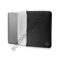 Hp 15.6'' Neopren Çift Taraflı Dizüstü Bilgisayar ve Notebook Kılıfı Gümüş Siyah 2F2K5AA