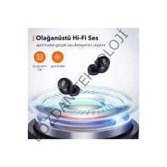 TaoTronics Soundliberty 97 Şarj Kılıflı Bluetooth Kulaklık cVc 8.0 Gürültü Engelleme aptX IPX8 TT-BH097