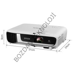Epson EB-X51 1024x768 3800 Lümen 16:000:1 Kontrast USB/HDMI/VGA XGA 3LCD Projeksiyon Cihazı V11H976040