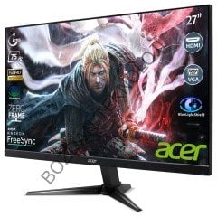 Acer Nitro QG271bii 27'' 75Hz 1ms (HDMI+VGA) FreeSync Full HD LED Monitör UM.HQ1EE.001