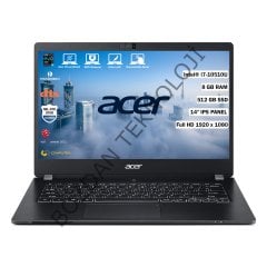 Acer TravelMate P6 TMP614-51T Intel Core i7 10510U 8 GB 512 GB SSD Freedos 14'' FHD Dokunmatik Taşınabilir Bilgisayar NX.VMREY.001