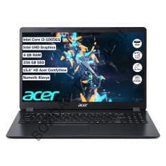 Acer EX215-52 Intel Core i3 1005G1 4 GB 256 GB SSD Freedos 15.6'' HD Taşınabilir Bilgisayar NX.EG8EY.001