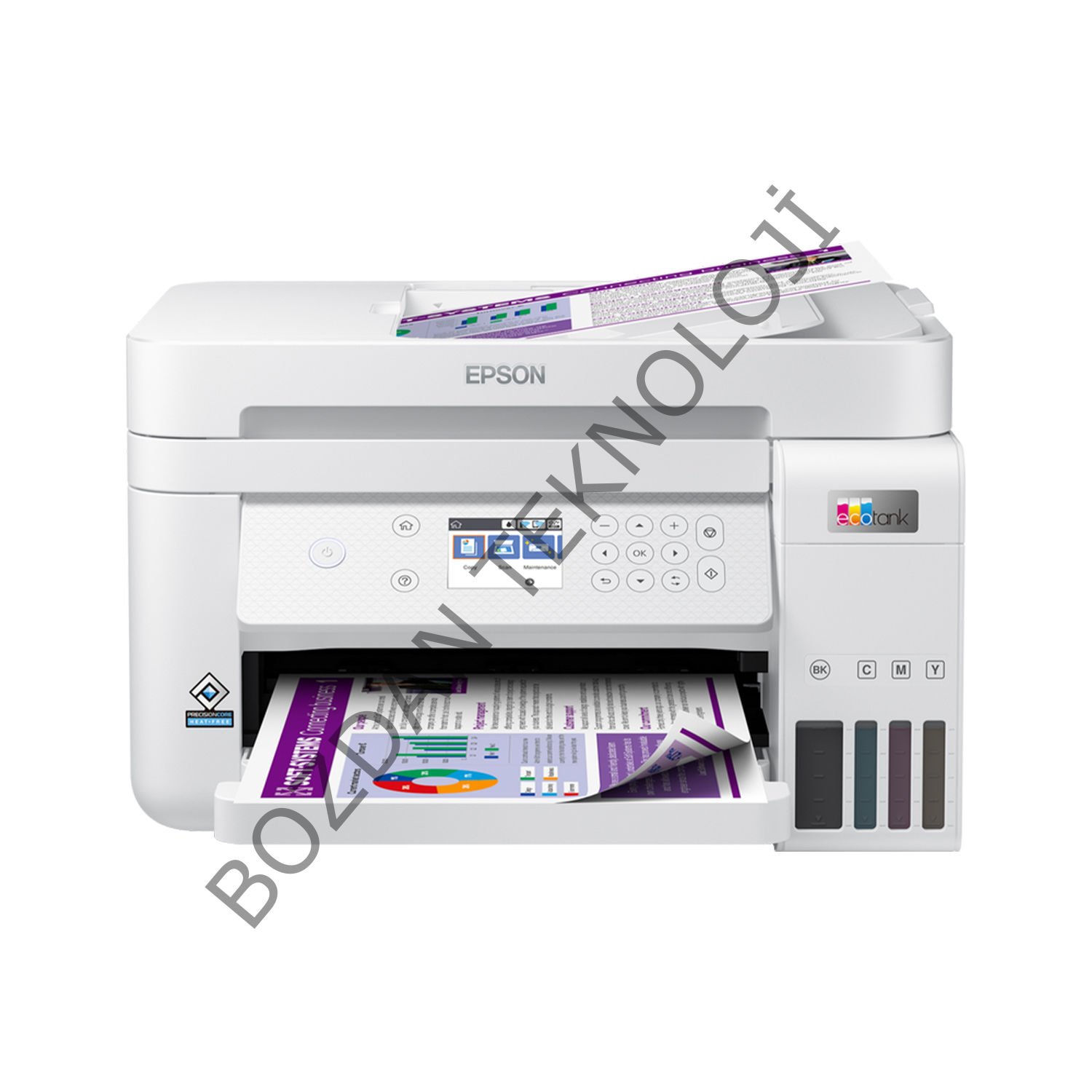 Epson EcoTank L6276 Renkli Tanklı Yazıcı Baskı-Tarama- Kopya (USB, Ethernet, WiFi, Wi-Fi Direct) + ORİJİNAL EPSON Mürekkep C11CJ61406