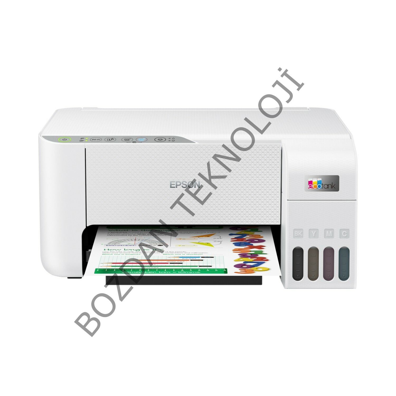 Epson EcoTank L3256 Renkli Tanklı Yazıcı Baskı-Tarama- Kopya - (USB, WiFi, Wi-Fi Direct) + ORİJİNAL EPSON Mürekkep C11CJ67411