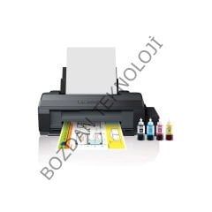 Epson L1300 ITS Renkli A3+ Mürekkep Tanklı Yazıcı Orijinal Epson Mürekkep 4 x 70 ml + 1 Ekstra Siyah Mürekkep  C11CD81403