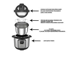 Instant Pot Duo Mini 7'si 1 Arada 3 lt Basınçlı Pişirici 110-0045-01-EU