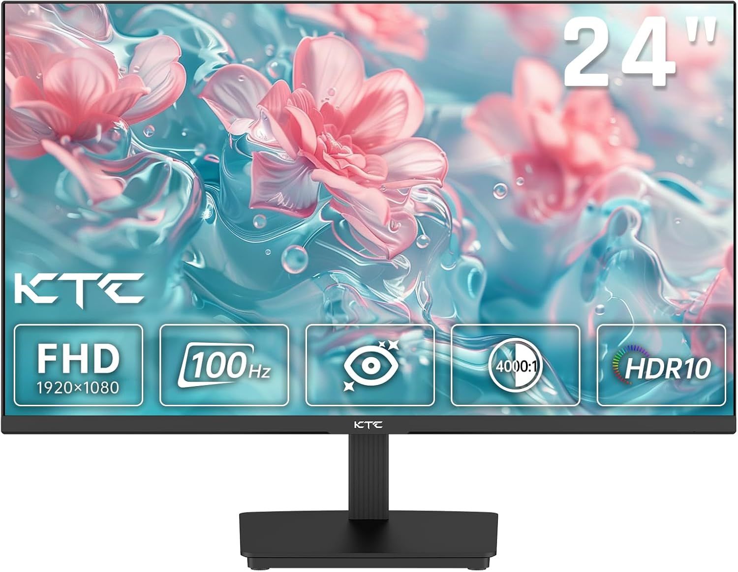 KTC H24V27 23.8'' 100 Hz (HDMI + VGA ) 1920×1080 Amd Freesync Full HD Flat Monitör