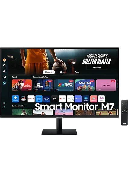 Samsung M7 LS32DM702UUXUF 32'' 4ms 60Hz 4K UHD HDR10 Smart Siyah Monitör