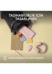 Logitech M350s Pebble 2 Bluetooth Kablosuz Sessiz Kompakt Mouse - Pembe