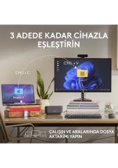 Logitech MX Anywhere 3S Kompakt 8000 DPI Optik Sensörlü Sessiz Bluetooth Kablosuz Mouse - Siyah