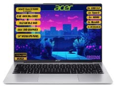 Acer Aspire Intel Core i3-N300 8 GB 512 GB SSD Freedos 14'' WUXGA IPS Taşınabilir Bilgisayar NX.KS9EY.002
