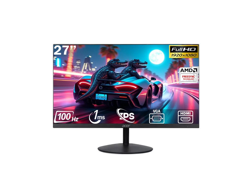 Acer SA272 27'' 100 Hz 1 Ms (HDMI + VGA ) 1920×1080 Freesync FHD IPS Flat Monitör UM.HS2EE.E09