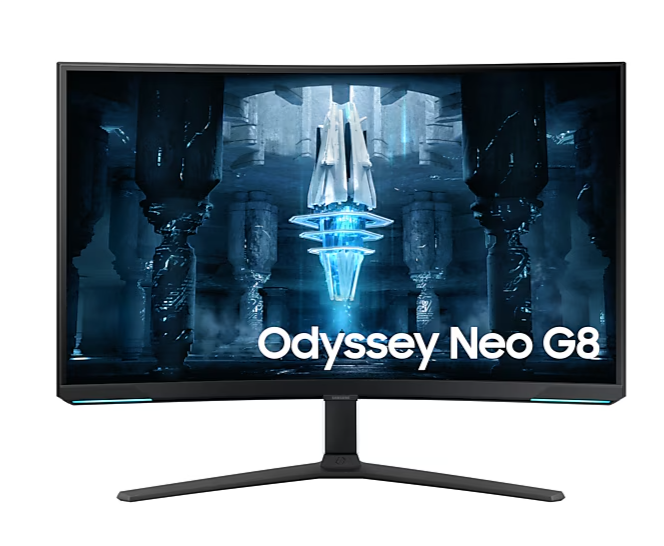 SAMSUNG ODYSSEY NEO G8 32'' 240HZ 1 ms(HDMI+DisplayPort) 4K FreeSync Premium Pro LED KAVİSLİ MONİTÖR  LS32BG850NPXUF