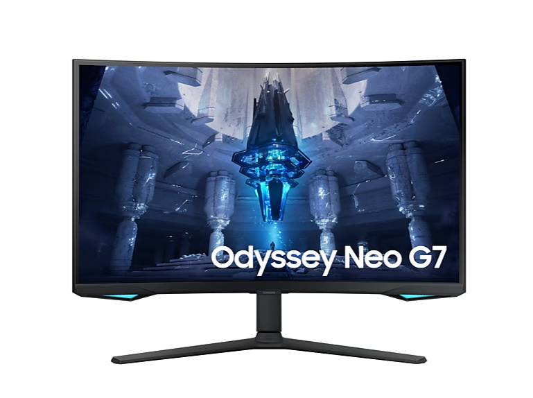 SAMSUNG ODYSSEY NEO G7 32''  165 Hz 1 ms (HDMI+USB) 3840 x 2160 UHD FreeSync Premium Pro LED KAVİSLİ PİVOT MONİTÖR LS32BG750NPXUF