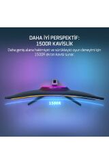 GAMEPOWER VIVID V60 27'' 240HZ 0.5MS (HDMI+USB) FHD FreeSync & G-Sync CURVED MONITOR