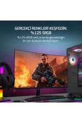 GAMEPOWER VIVID V60 27'' 240HZ 0.5MS (HDMI+USB) FHD FreeSync & G-Sync CURVED MONITOR