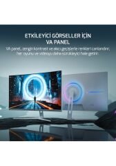 GamePower Vivid V60 27'' 240Hz 0.5ms  Curved RGB FHD Curved  Beyaz Gaming Monitör