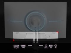 GamePower Vivid V60 27'' 240Hz 0.5ms  Curved RGB FHD Curved  Beyaz Gaming Monitör