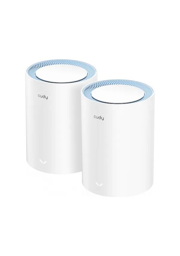 Cudy M1200 2-Pack AC1200MBPS 2.4ghz/5ghz Ap/re/wısp Mu-Mımo Kablosuz 2'li Mesh Wi-Fi Sistemi