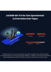 Cudy WR3000 5 GHz 2402 Mbps 2.4 GHz 300 Mbps Wi-fi 6 Mesh Router