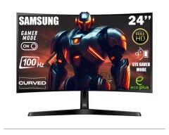 Samsung ESSENTİAL S36G 24''100 HZ 4 MS(HDMI+D-SUB) FULL HD CURVED MONİTÖR LS24D366GAUXUF