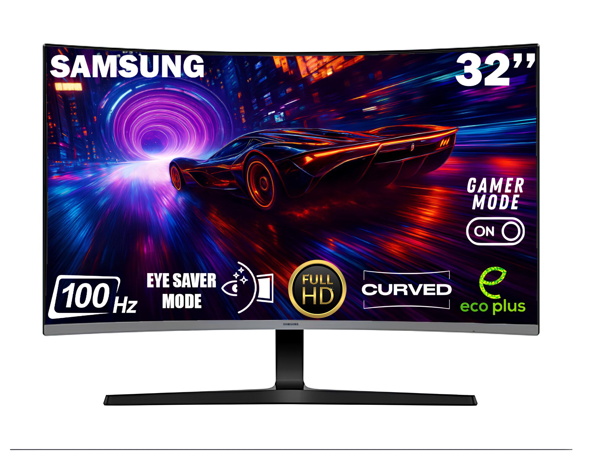 SAMSUNG Essential S3 S39GD 32 inç 100 Hz 4 ms (HDMI+D-SUB) FHD CURVED  Monitör LS32D390GAUXUF
